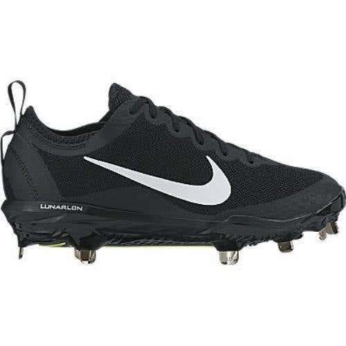 Nike Lunar HyperDiamond 2 Elite sz 10.5 Metal Softball Cleat 856433 010 Black