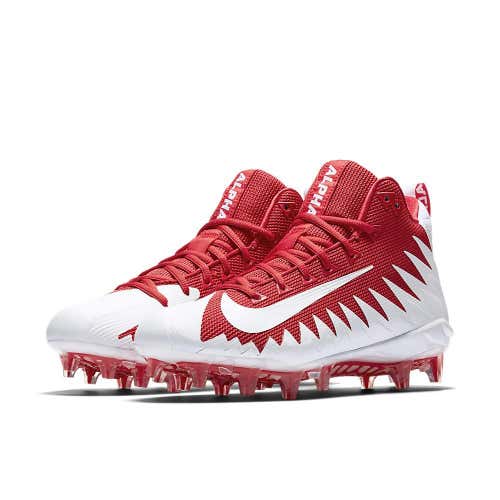 Nike Alpha Menace Pro Mid sz 12 Red White 871451 611 Elite Vapor Untouchable