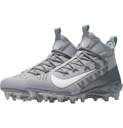 Nike Alpha Huarache Elite 6 sz 11.5 Grey White 880409 011 Menace Untouchable LAX