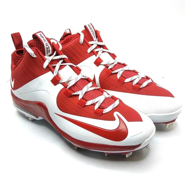 Nike Air MVP Elite 2 Pro Metal sz 13 Red White 684687 610 Mid Baseball Cleat