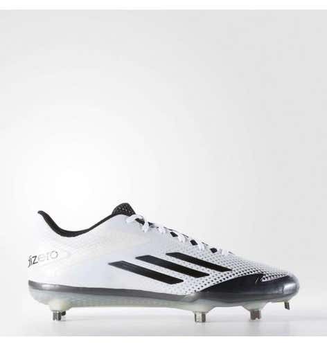 Adidas Afterburner 2.0 sz 13 S85704 White Metallic Grey Carbon Metal Baseball