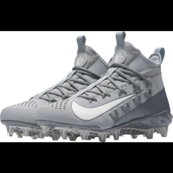 Nike Alpha Huarache Elite 6 sz 12 Grey White 880409 011 Menace Untouchable LAX