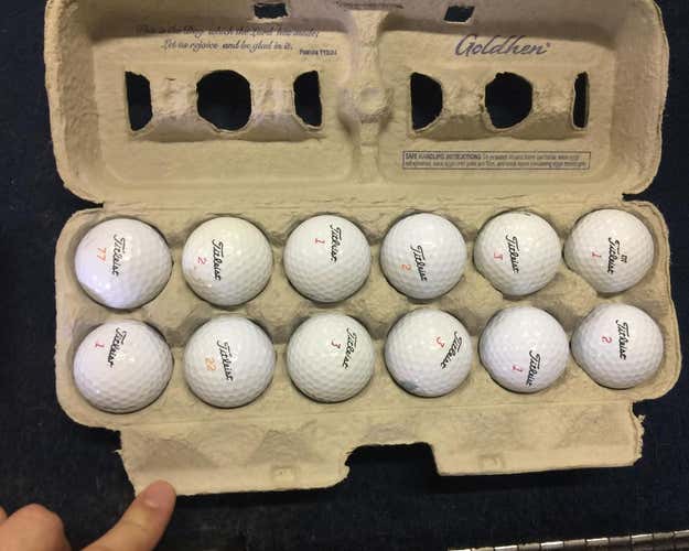 Golf Balls TITLEIST 1 Dozen Good Shape