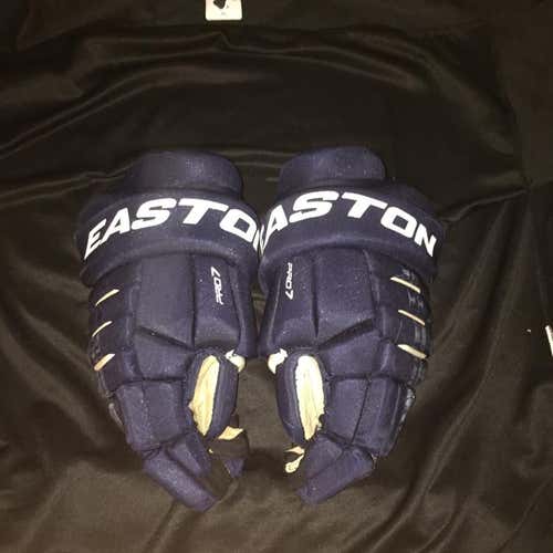Easton PRO 7 14” Navy Blue Hockey Gloves