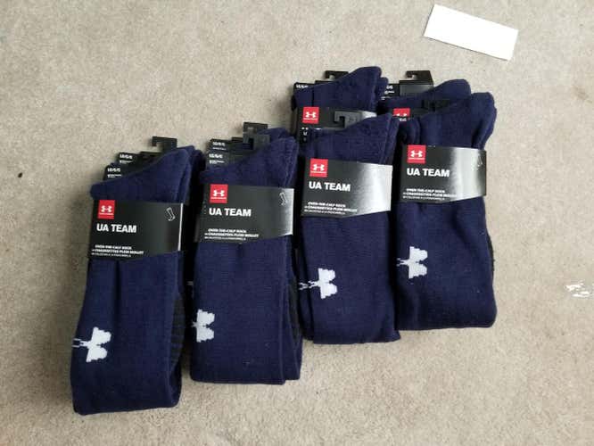 Brand New Navy UA Team OTC Sock Bundle LARGE 8 pairs for $24 SOLD
