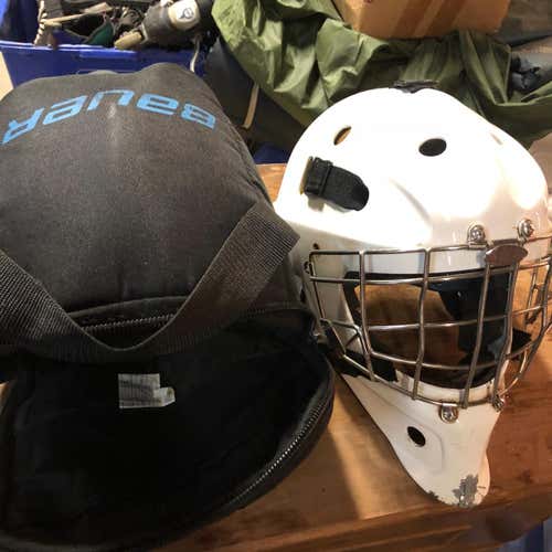Bauer All White Hockey Goalie Mask