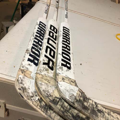 Warrior STR And Bauer Left Hand Goalie Sticks - Used
