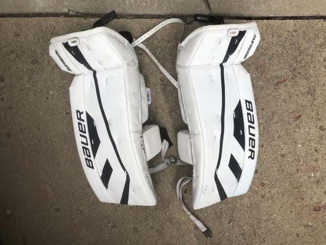 Bauer Goalie Leg Pads Youth 28+1 , great shape.