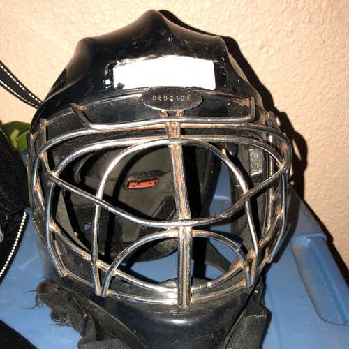 Black Itech Goalie Helmet