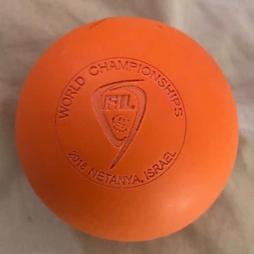 FIL WORLD CHAMPIONSHIPS OFFICIAL BALL 2018 Netanya, Israel Signature Lacrosse