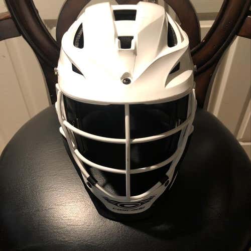 Lightly Used All White S Youth Helmet