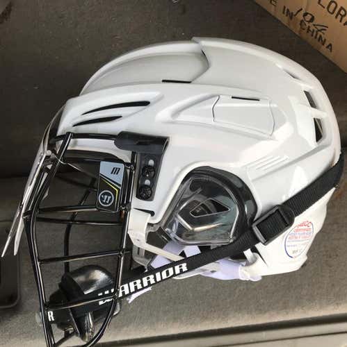Bundle: Brand New Box Lacrosse Helmet W/ Two Fatboy Cages