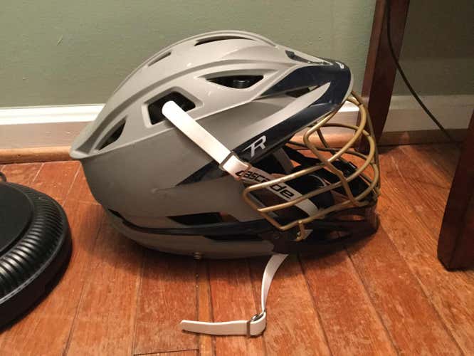 Cascade R Helmet Adult Navy/gray/gold lightly used