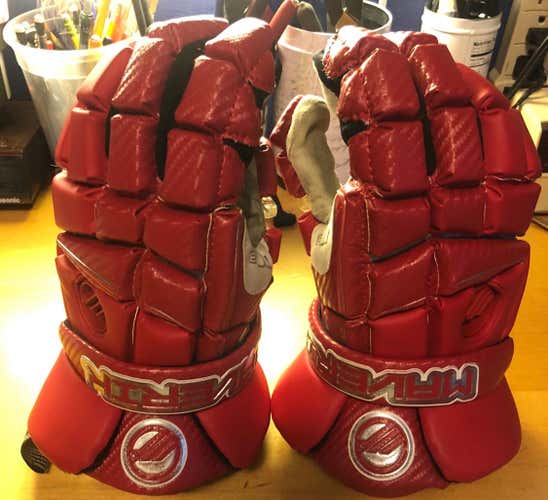 MAVERIK M3 13" LACROSSE Gloves (Large) Red