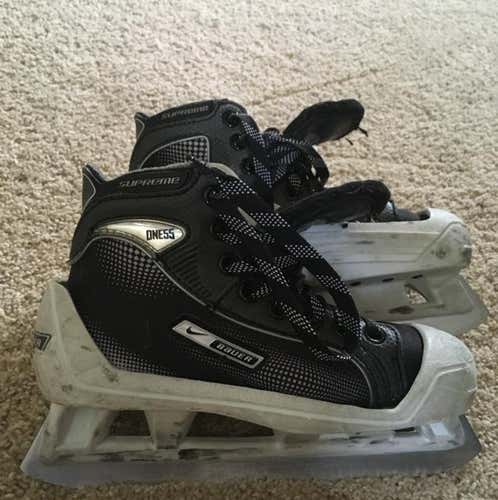 Bauer Supreme One55 Goalie Skates Size Youth 13D