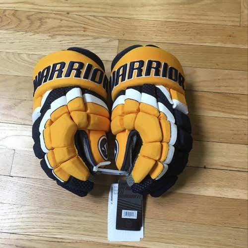New Mismatch Yellow/Navy Warrior DT 1 Gloves Senior- Left 15”, Right 14”