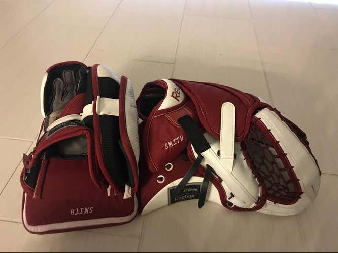Mike Smith Reebok XLT Glove And Blocker