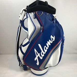 Adams 10.5" White/Blue Leather Tour Staff Bag