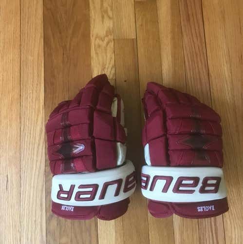 Bauer Pro Stock BC Gloves Maroon/Gold New