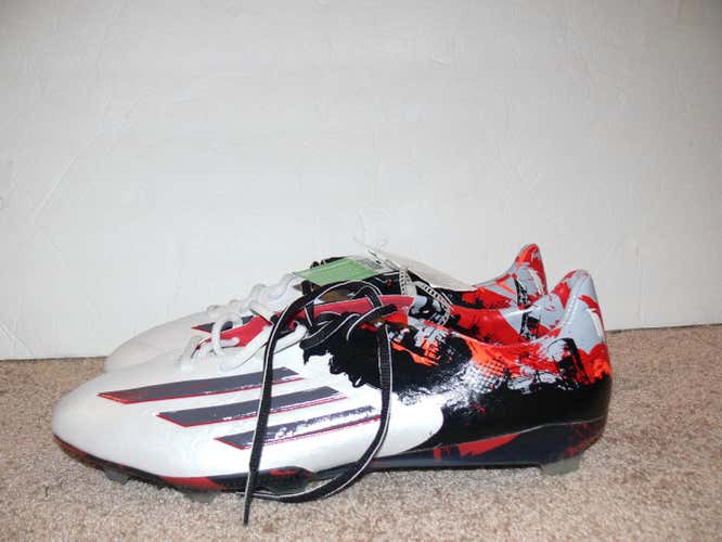 Red New 12 (Women's 13) Adidas Messi 10.1 FG Cleats