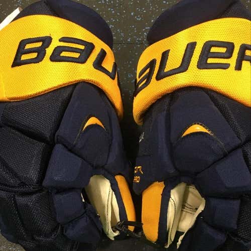 New Pro Stock Bauer 14” APX2 Gloves Nashville Predators