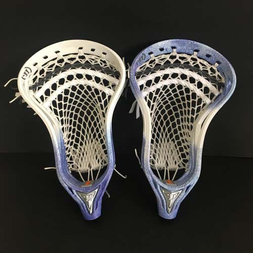 Custom Galaxy Dye 2 Pack!! 2 Brand New Warrior Burn 2 w/ G3 Mesh - 2 Lacrosse Heads