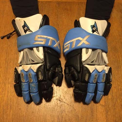 John Hopkins Game Used STX Gloves