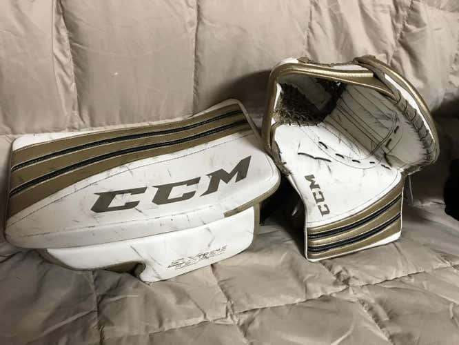 Pro return “Harner” (Canadian made) CCM Eflex glove and blocker