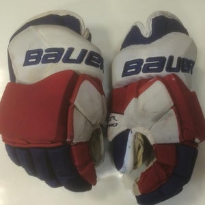 Bauer Nexus 1000 Pro Stock Custom Hockey Gloves 15 NY Rangers Stepan used  (2) - DK's Hockey Shop