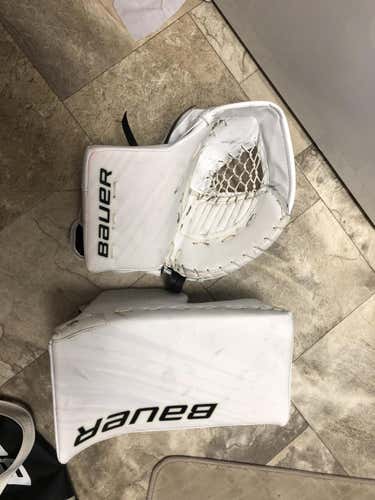Bauer Supreme 1S Goalie Glove & Blocker Regular Senior