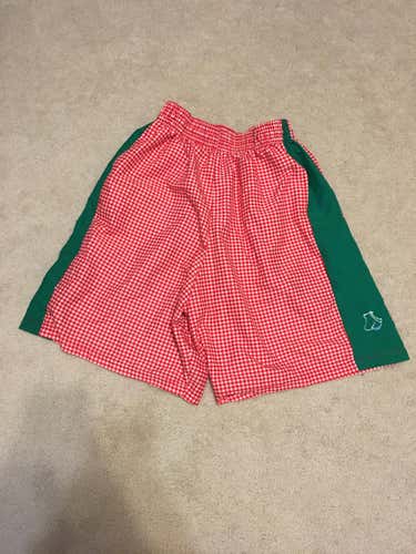 Zebra Apparel Brand Lacrosse Shorts Red Gingham
