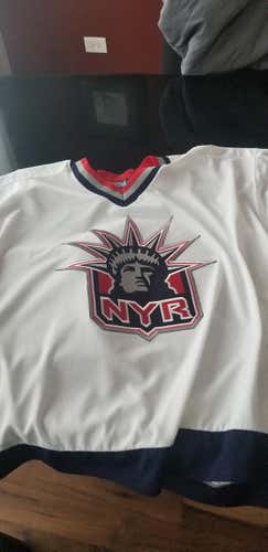 CCM white rangers alternate jersey