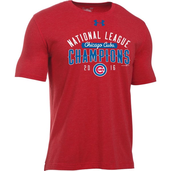 Under Armour Chicago Cubs 2016 National League Champions sz XL X-LARGE Red