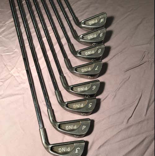 Vintage Ping Karsten III  Iron Set Stiff Flex Irons 3-PW