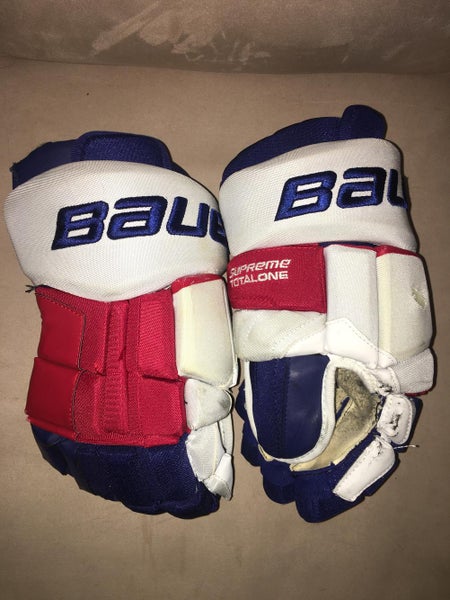 Pro Stock Bauer Supreme Totalone Gloves Senior 14" Michael Del Zotto NY Rangers