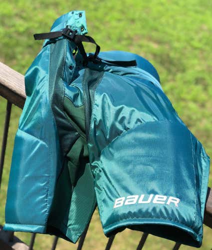 New Bauer Minnesota Wild Pro Stock Custom Pants Senior