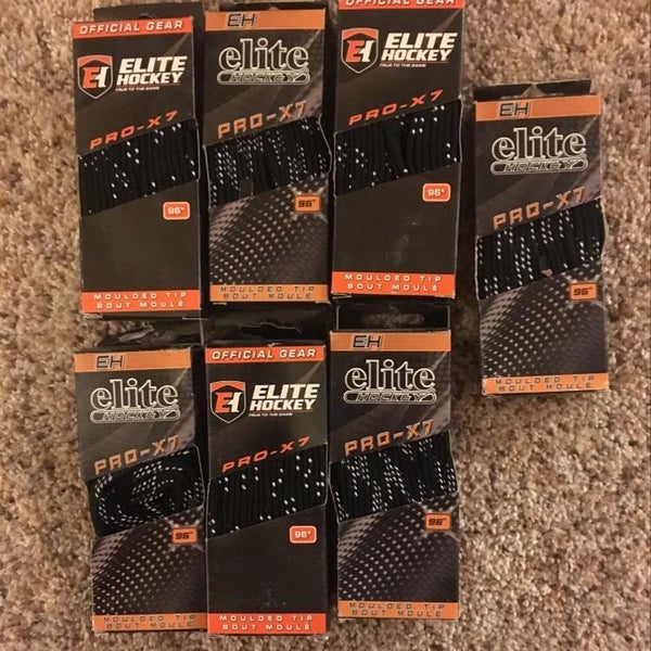 7 Black 96” Unwaxed Laces