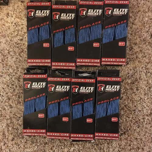 8 Light Blue 84” Waxed Laces