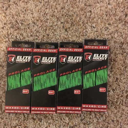 4 Lime Green 84” Waxed Laces