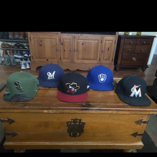 5 MLB Hats