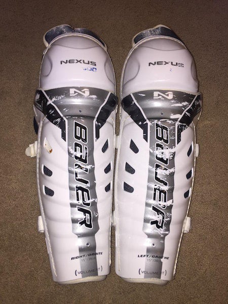 Used Bauer Nexus 600 Shin Pads 15" Senior