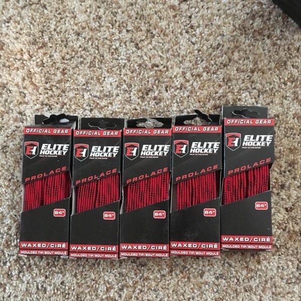 5 Red 84” Waxed Laces