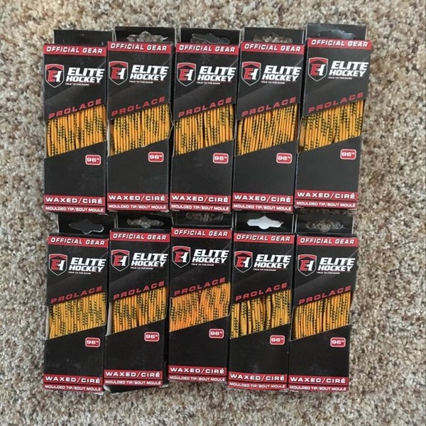 10 Yellow 96” Waxed Laces And 7 Yellow 84” Waxed Laces