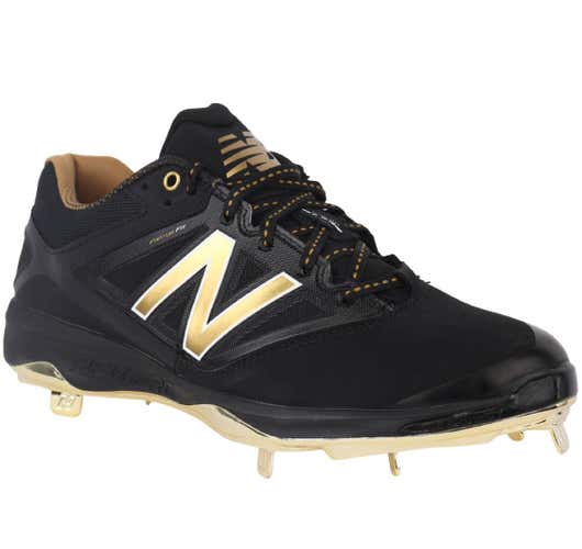 New Balance RARE Black and Gold L4040V3 Size 9.5 w/ NB Shoe Bag USED