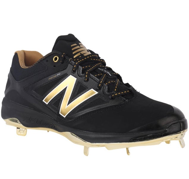 New Balance RARE Black and Gold L4040V3 Size 9.5 w/ NB Shoe Bag USED
