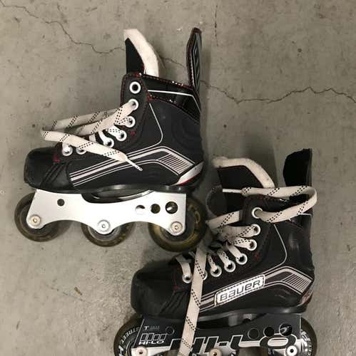 Used Youth  Bauer X900R Roller Skates- Youth 10R