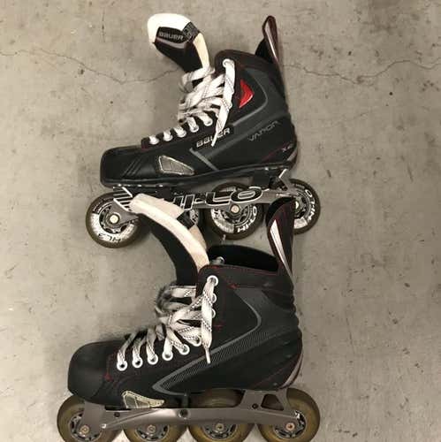 Used Bauer Vapor X40R Roller Skates -6.5D