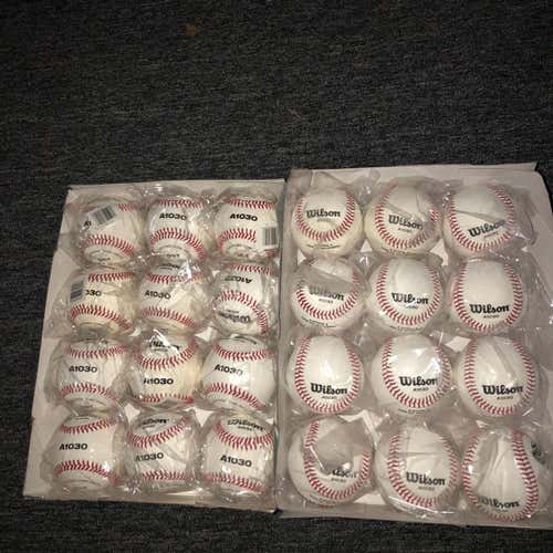 2 Dozen Brand New Wilson A1030 Baseballs