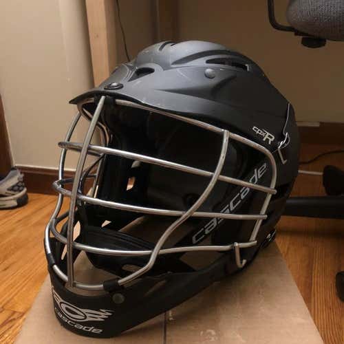 Matte Black Cascade Cpx-R Lacrosse Helmet OSF A/M