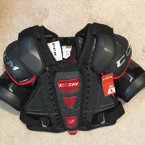 New CCM Pro Stock U+ CL Shoulders Large